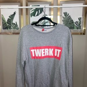 H&M Large Twerk It Sweatshirt Gently Worn